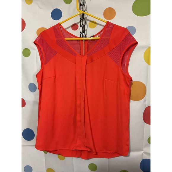 NEW KUT From The Kloth Orange Top Zipper Back Size M 🌸🍒 - Picture 2 of 11